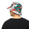 all over print bucket hat with dragons